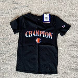 Champion T Shirt in Black Size Small